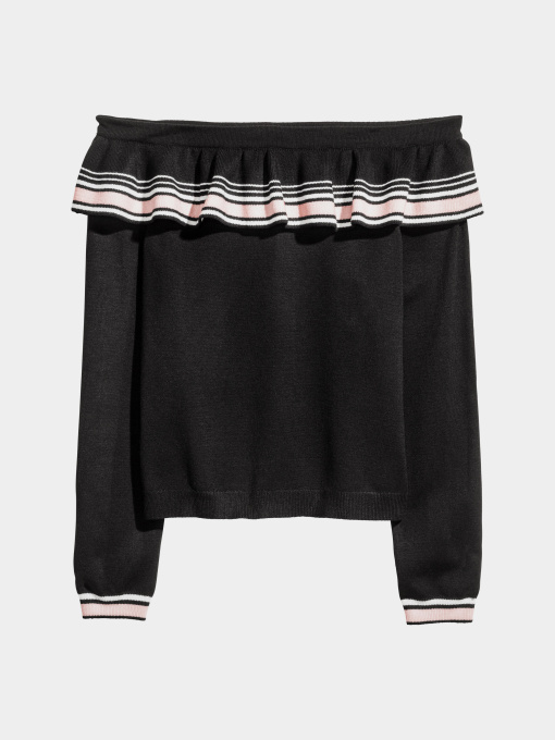 Худи и свитшоты H&M модель 4618345RP2_черный Фото