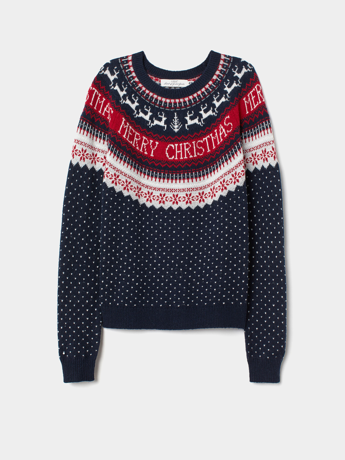 Худи и свитшоты H&M модель 6577958wt_темно-синий с принтом Фото