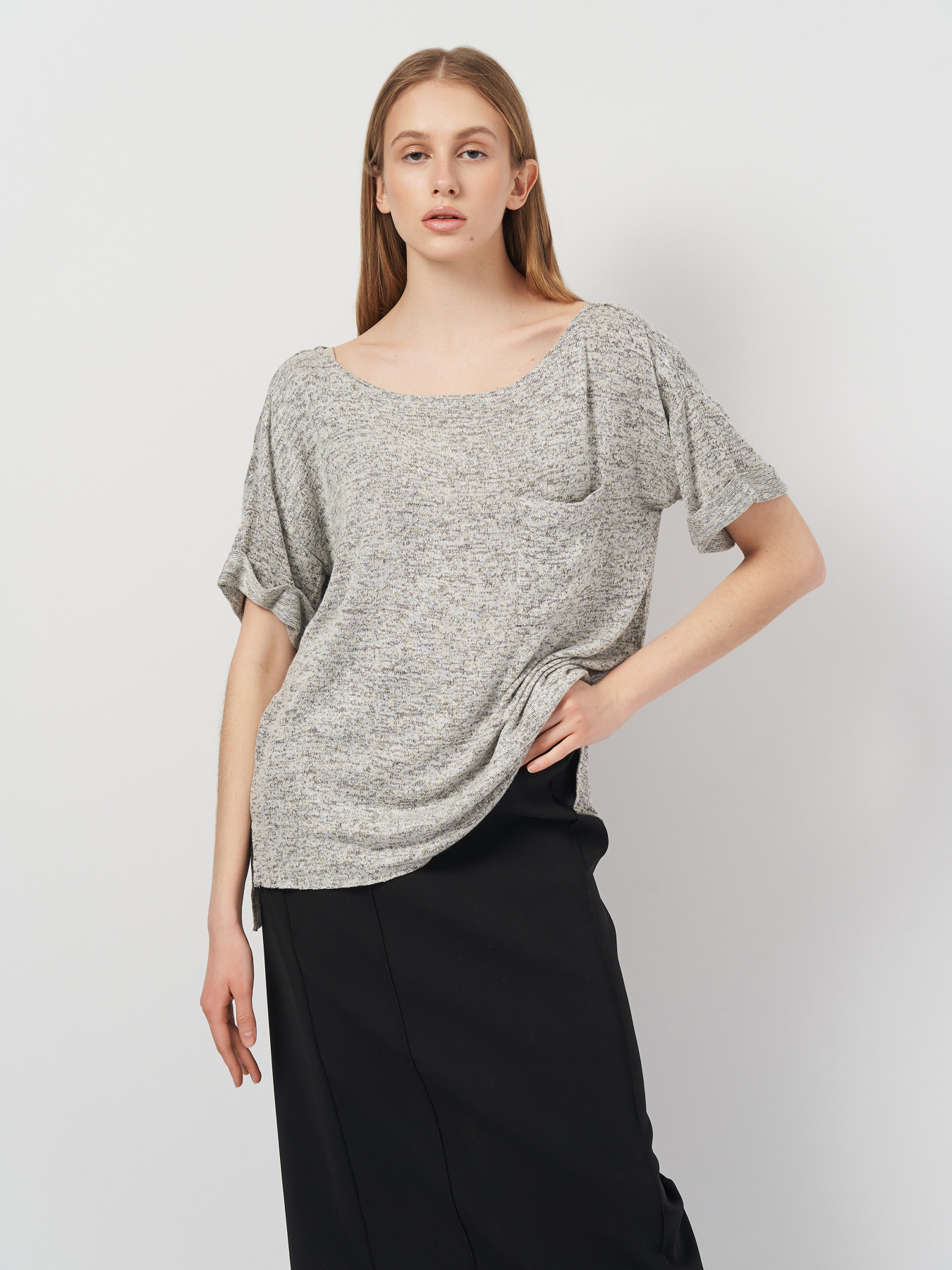 Худи и свитшоты H&M модель 1002030arl_Светло-серый Фото