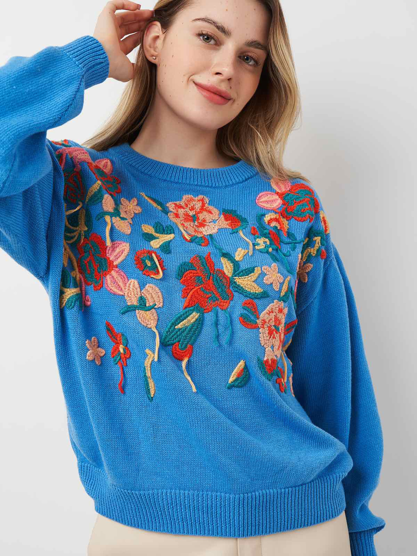 Худи и свитшоты H&M модель 2001053ral_Светло-синий Фото