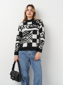 Худи и свитшоты H&M модель 2001028ral_Черно-белый Фото