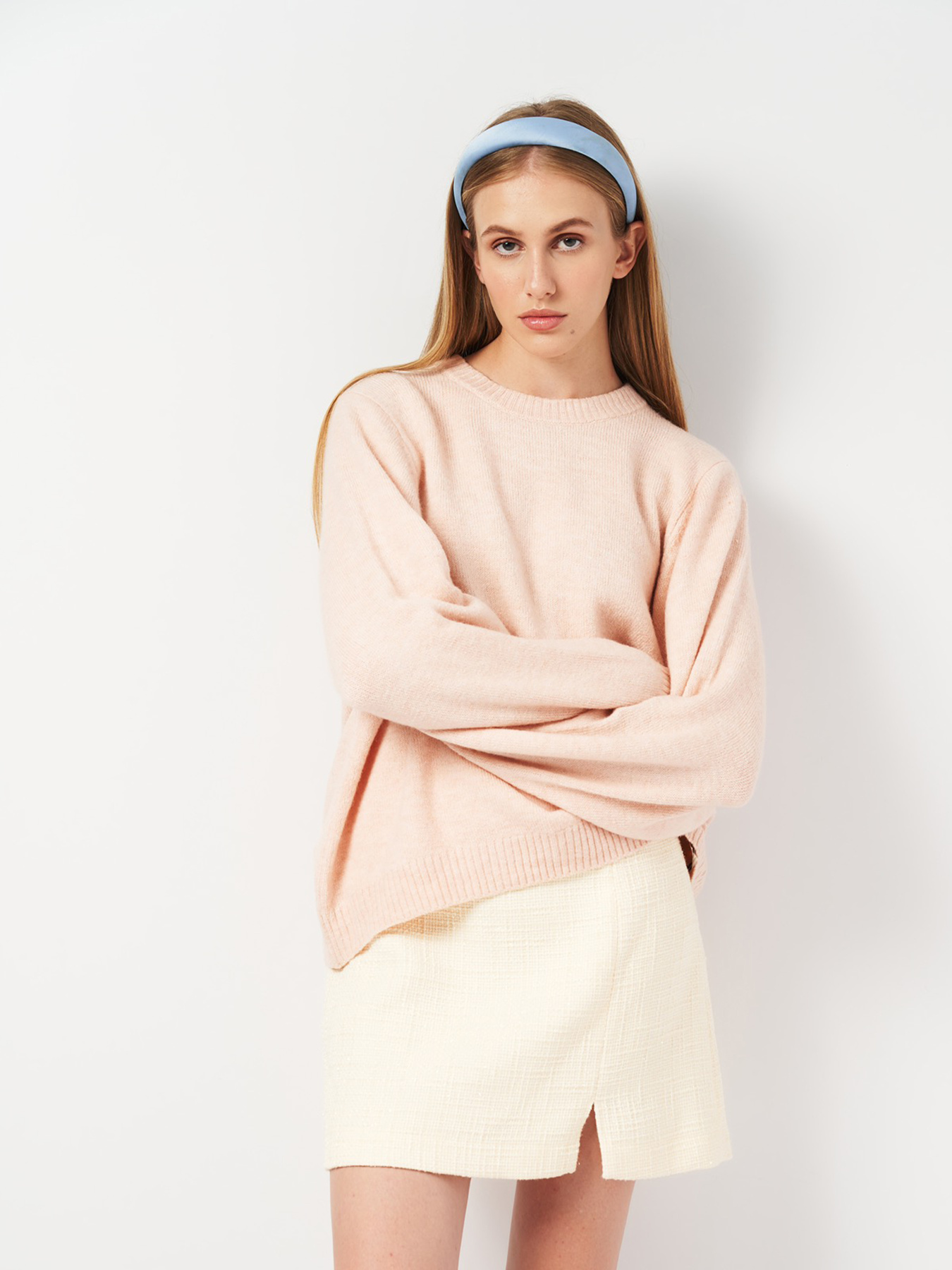 Худи и свитшоты Monki модель 5071086ral_Светло-розовый Фото