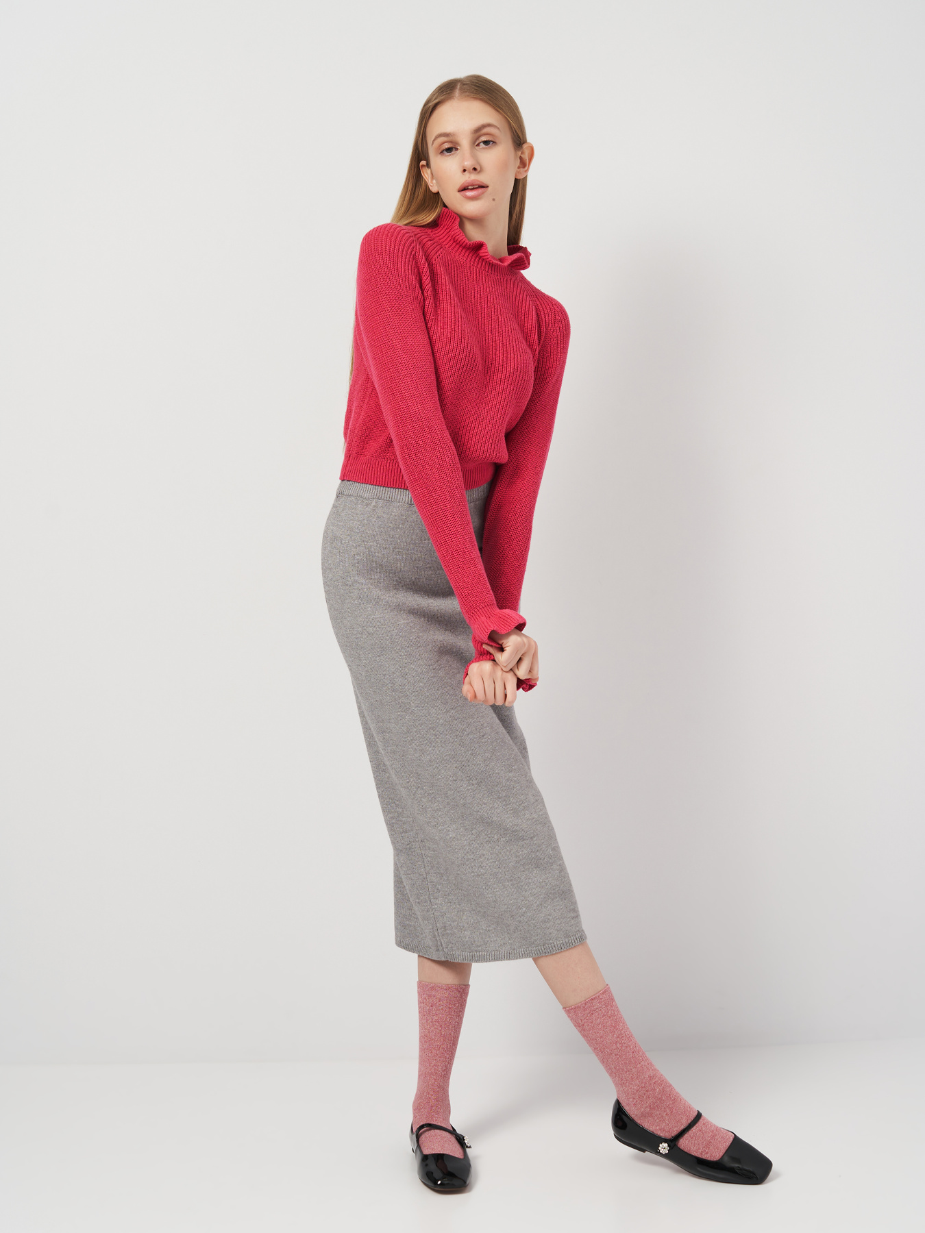 Худи и свитшоты H&M модель 9148682arl_Малиновый Фото