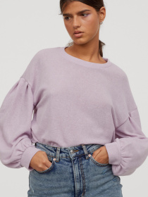 Худи и свитшоты H&M модель 8134511wer_Сиреневый Фото