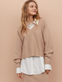 Худи и свитшоты H&M модель 7945381wer_Бежевый Фото