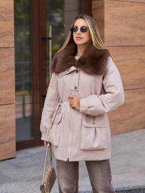 Куртки и дубленки MilaNova модель Куртка К-371 капучино Фото
