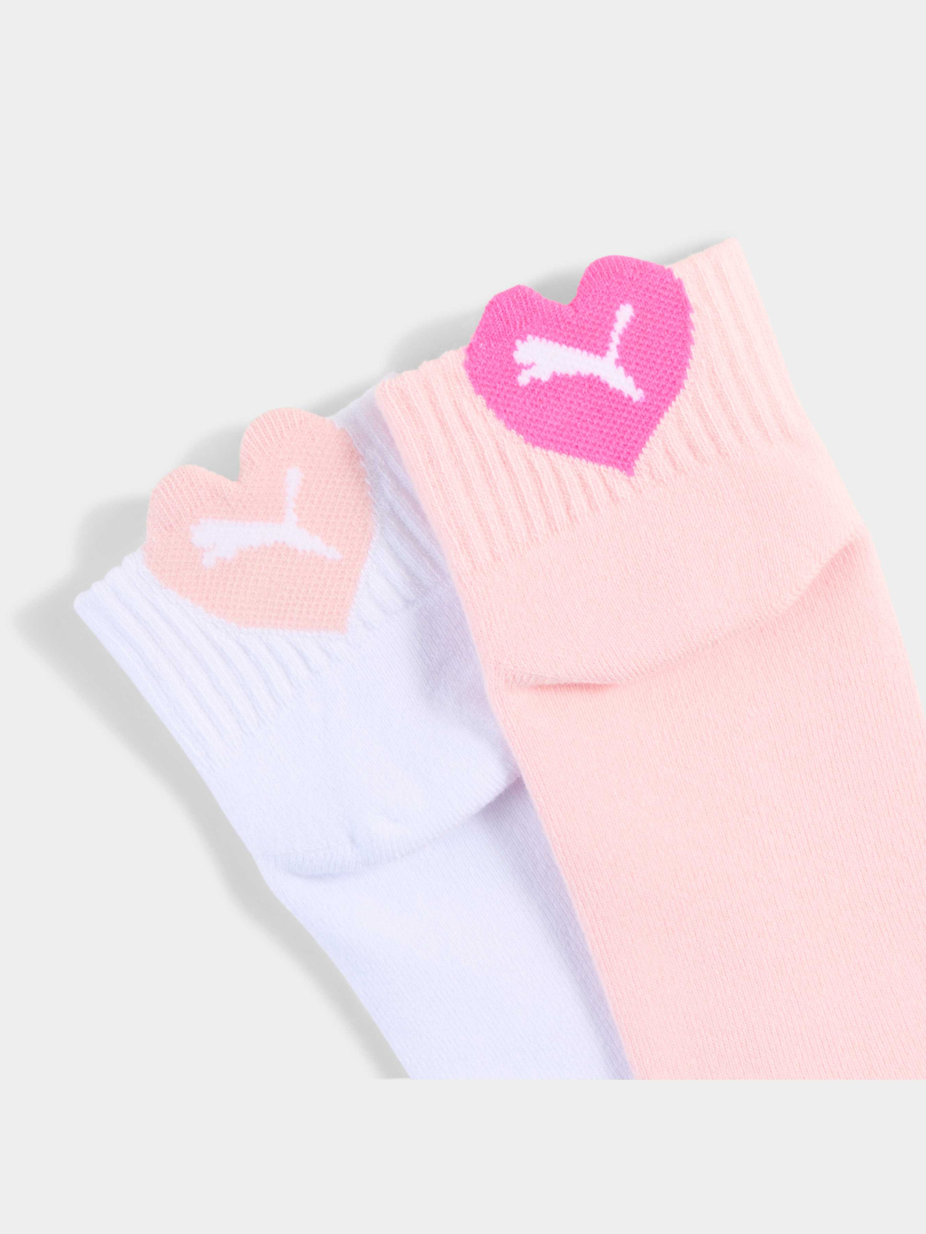 Шкарпетки та гольфи PUMA Kids Heart Logo Quarter модель 938652 Фото