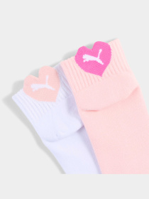 Шкарпетки та гольфи PUMA Kids Heart Logo Quarter модель 938652 Фото