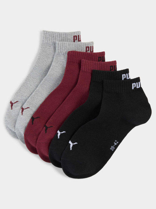 Шкарпетки та гольфи PUMA Unisex Quarter Plain 3p модель 938589 Фото