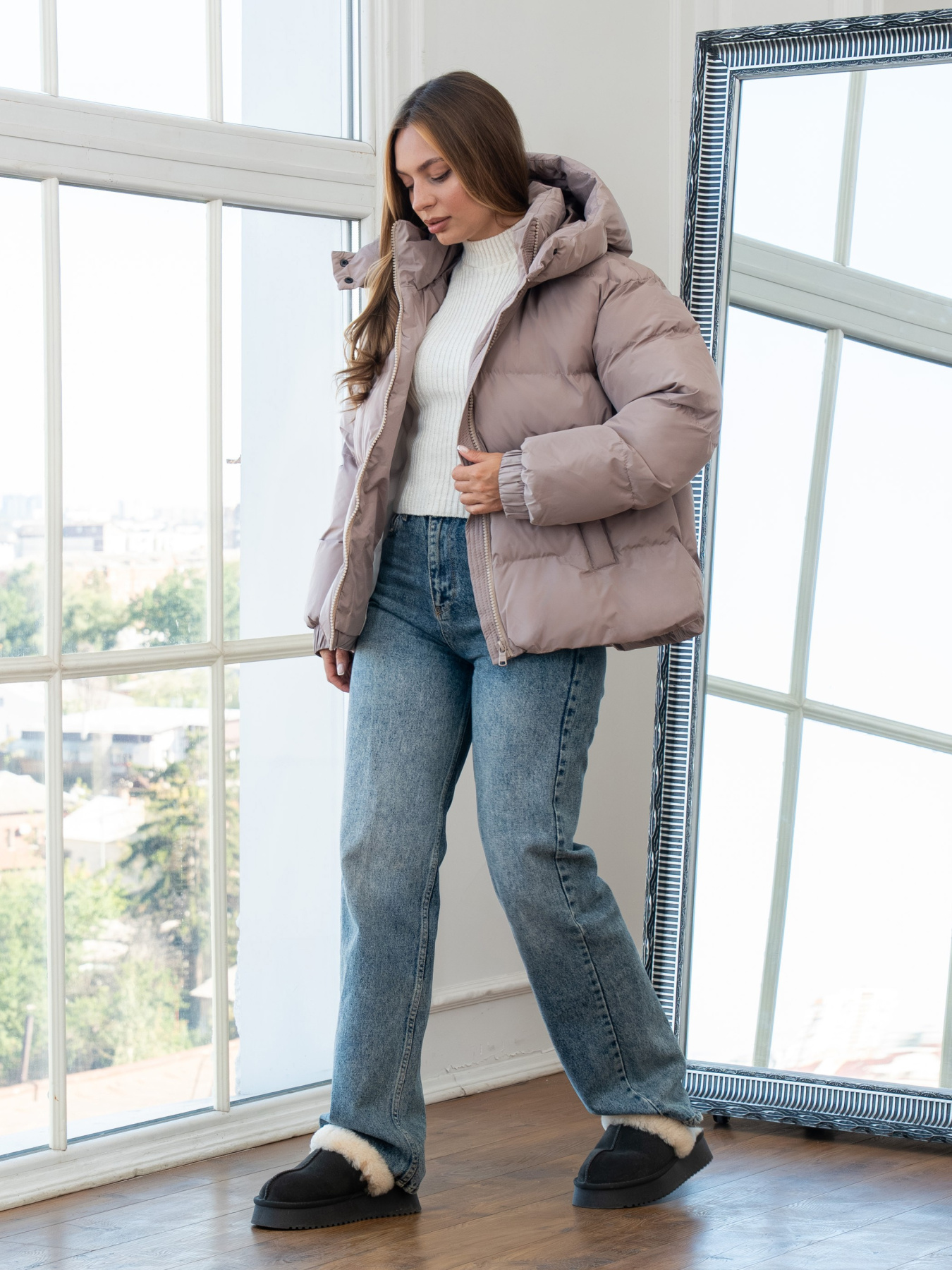 Куртки и дубленки UVENTUM модель Oscar-2-beige Фото