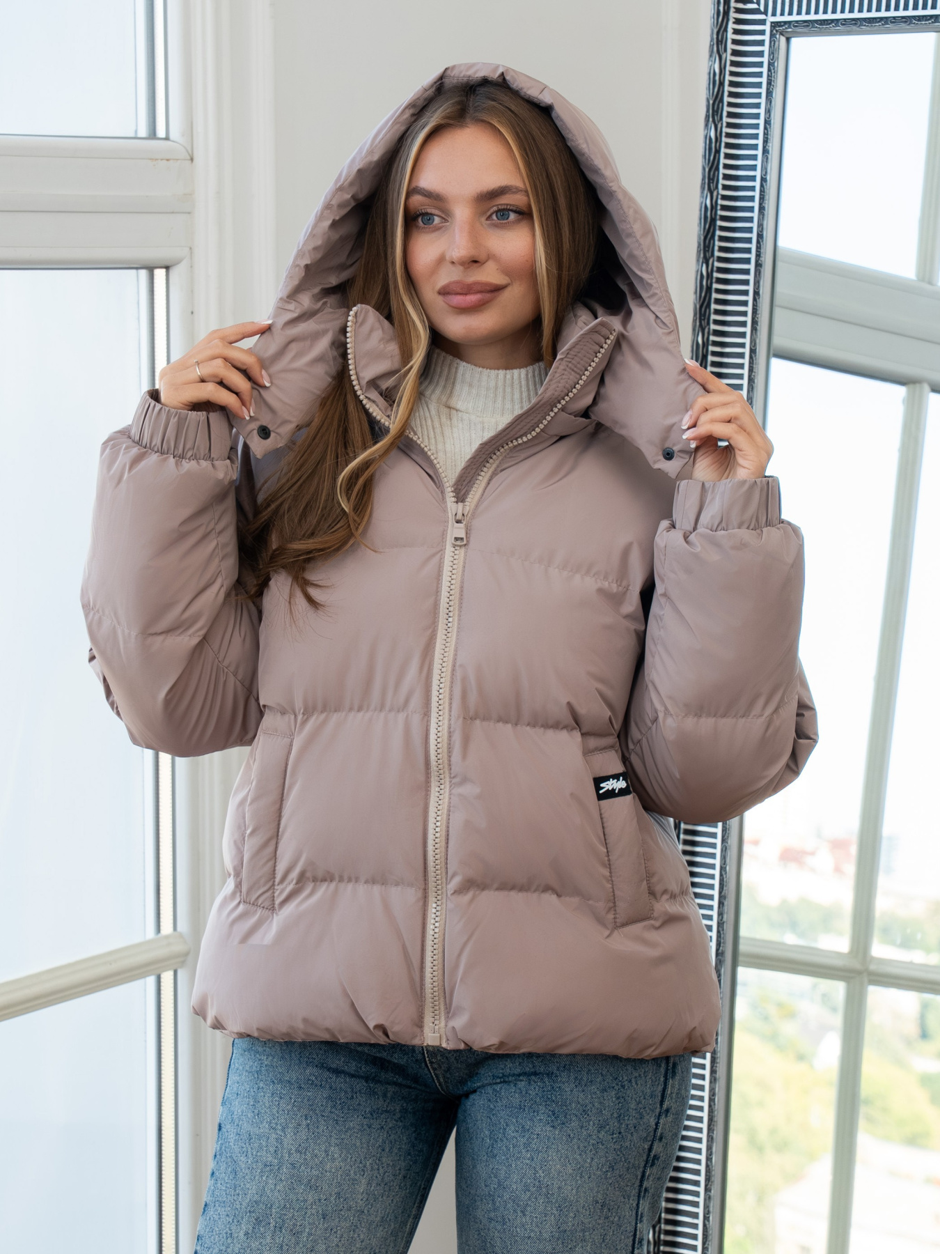 Куртки и дубленки UVENTUM модель Oscar-2-beige Фото