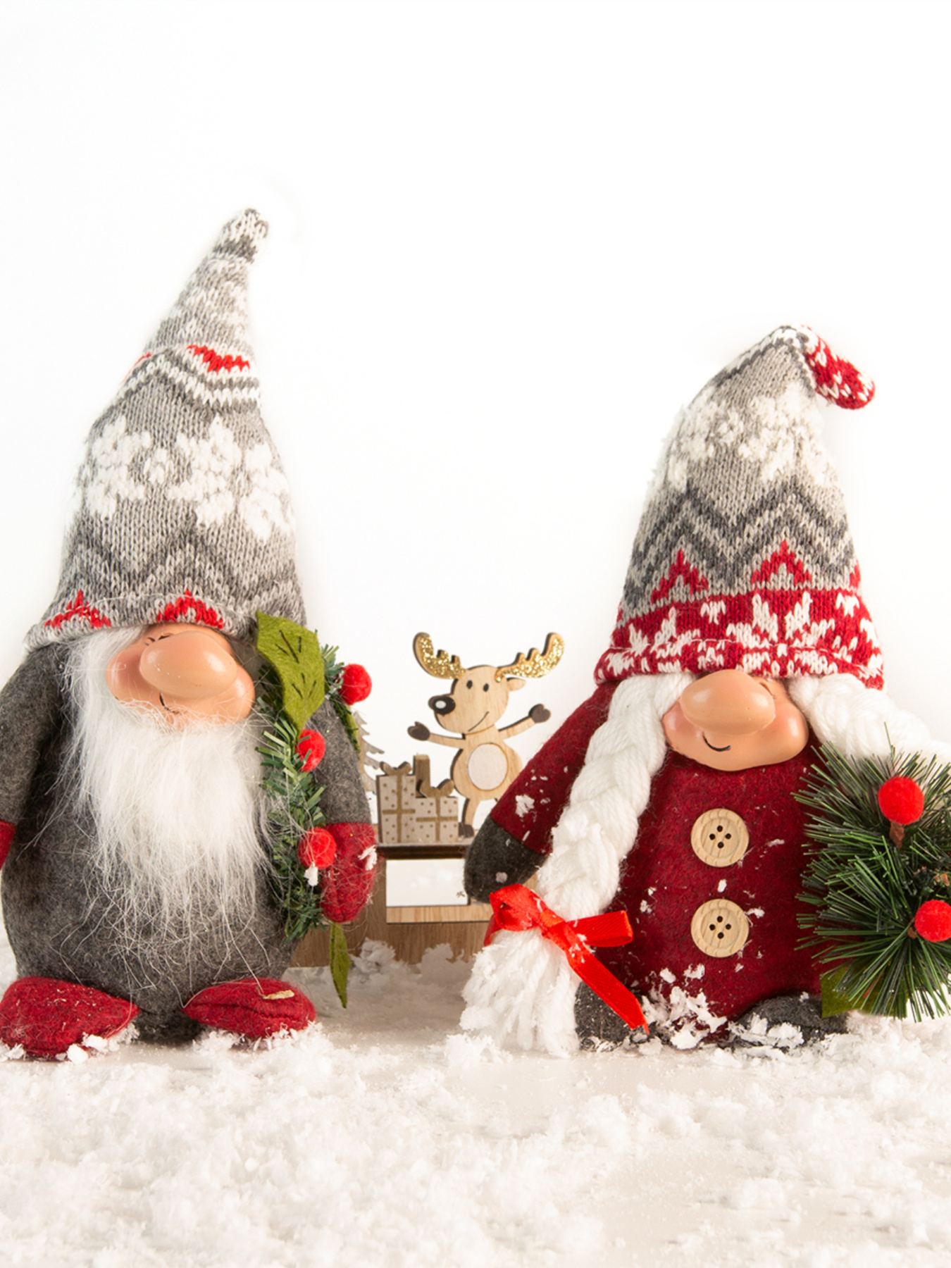 Гном декоративный новогодний MBM HOME модель DH-NY-01 GRAY Фото