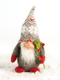 Гном декоративный новогодний MBM HOME модель DH-NY-01 GRAY Фото