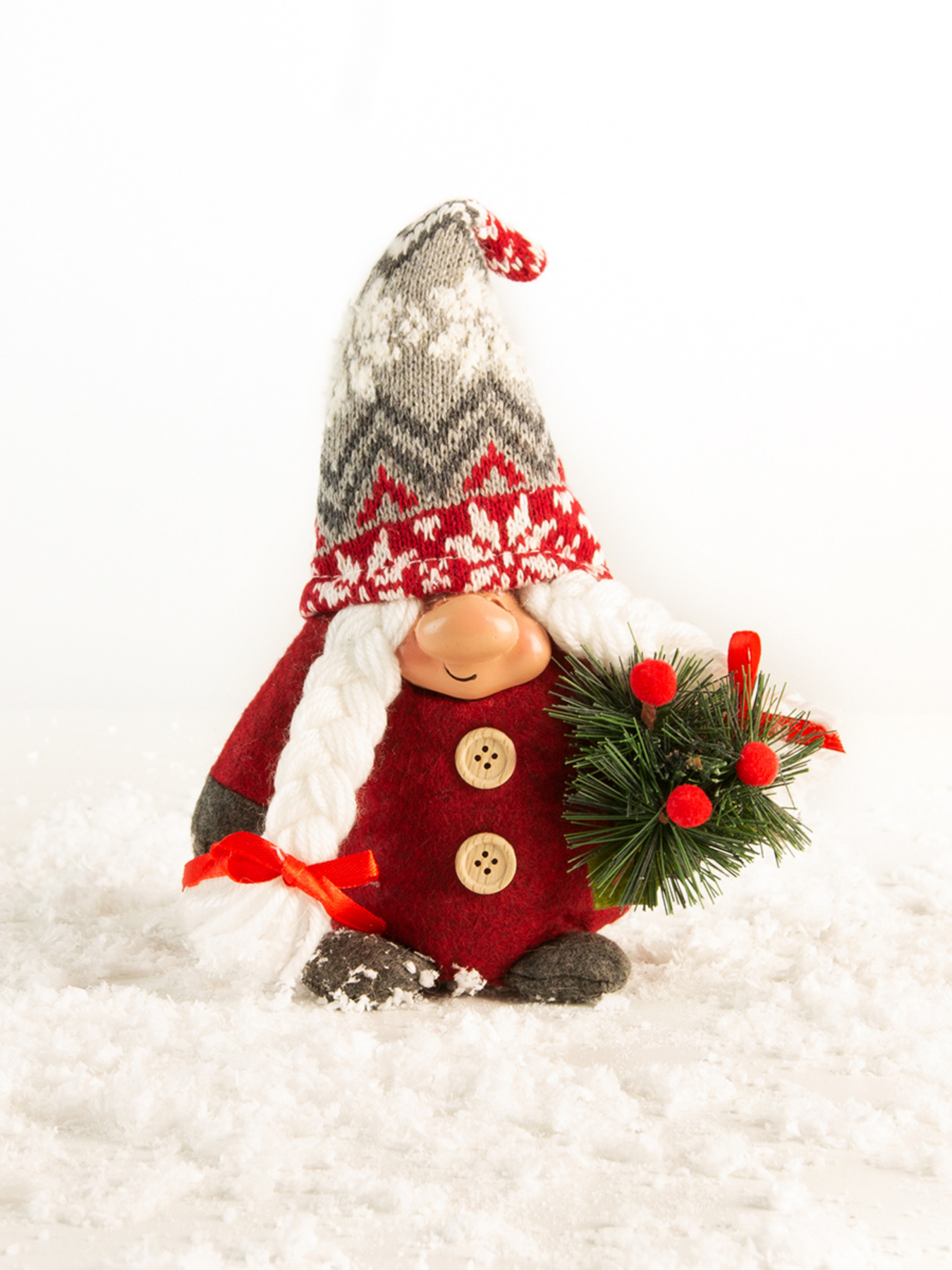 Гном декоративный новогодний MBM HOME модель DH-NY-02 RED Фото