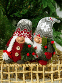 Гном декоративный новогодний MBM HOME модель DH-NY-02 RED Фото