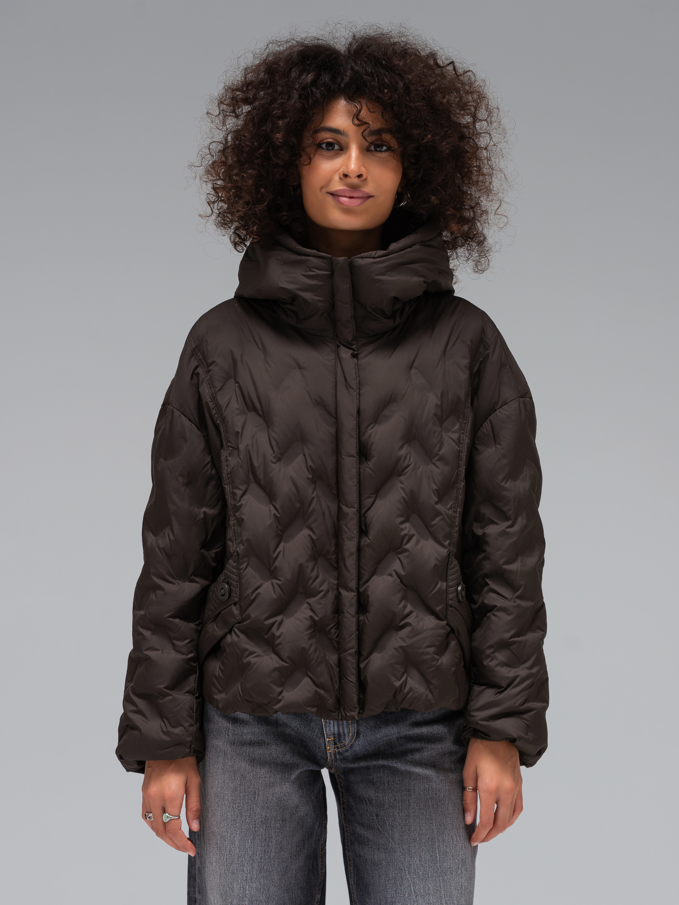 Куртки и дубленки VIVA WEAR модель 6568-brown Фото