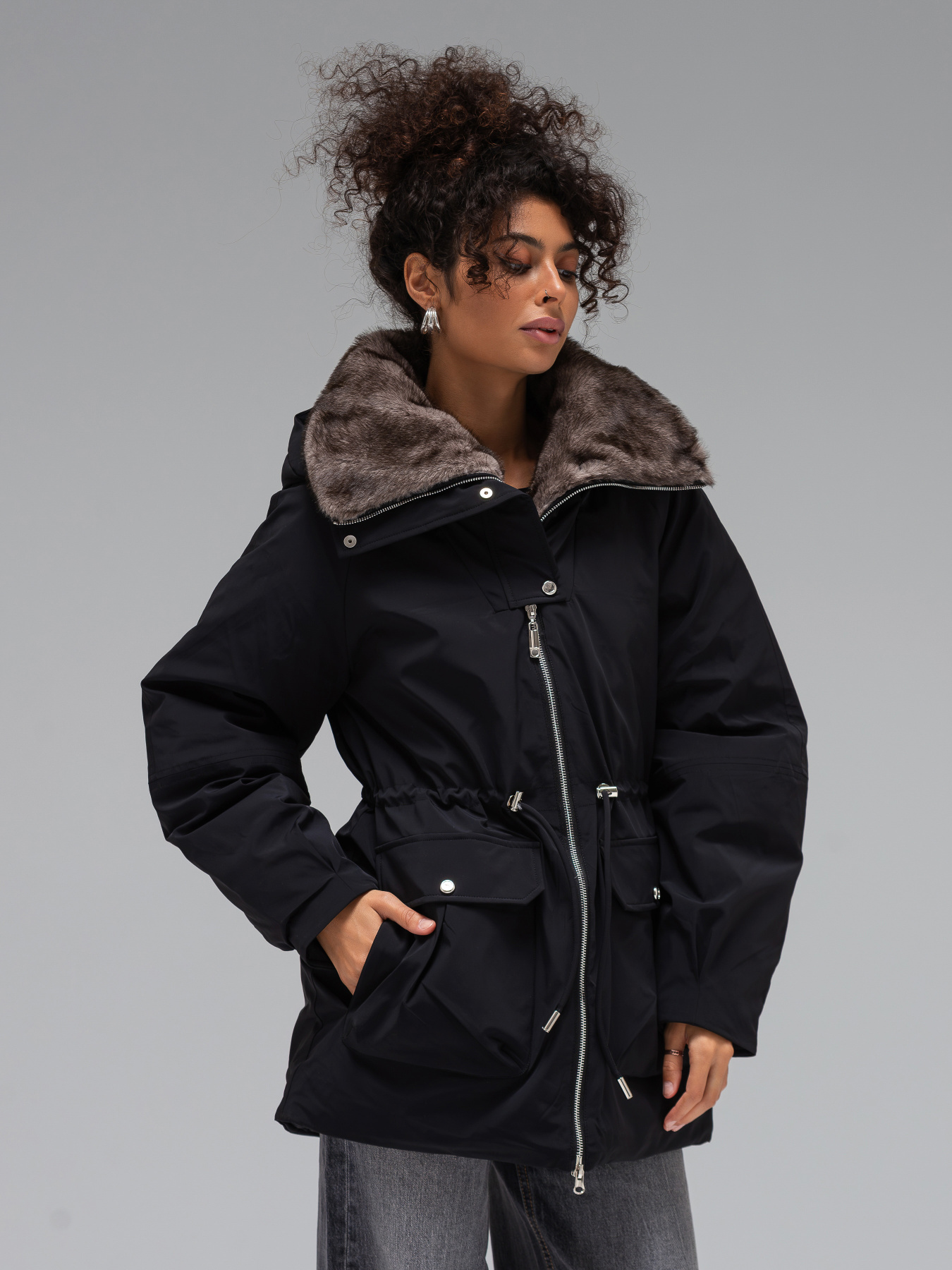 Куртки та дублянки VIVA WEAR модель 5218-blackparka Фото