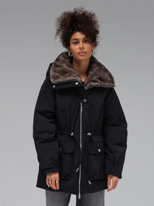 Куртки и дубленки VIVA WEAR модель 5218-blackparka Фото