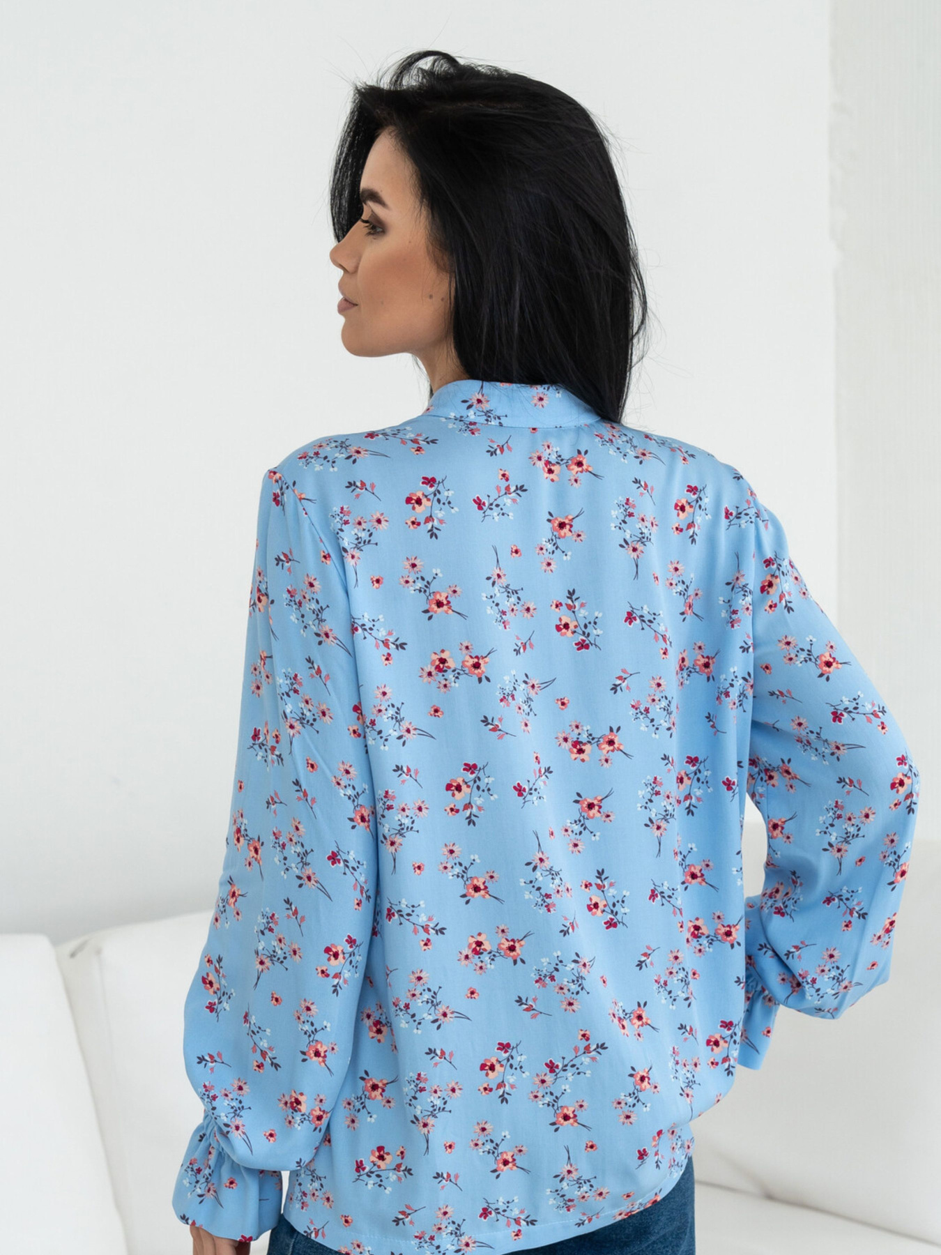 Сорочки RiMari модель 0124-blakitnij-print Фото