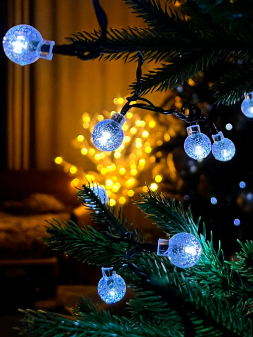 Стрічка світлодіодна "Кульки" холодне світло MBM HOME модель DH-LAMP-10 WHITE Фото