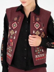 Піджаки Едельвіка модель 237-25-00burgundy Фото