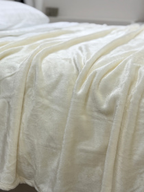 Покривало Well Soft молочного кольору Coconut milk Ecotton модель 24916 Фото
