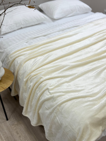 Покривало Well Soft молочного кольору Coconut milk Ecotton модель 24916 Фото