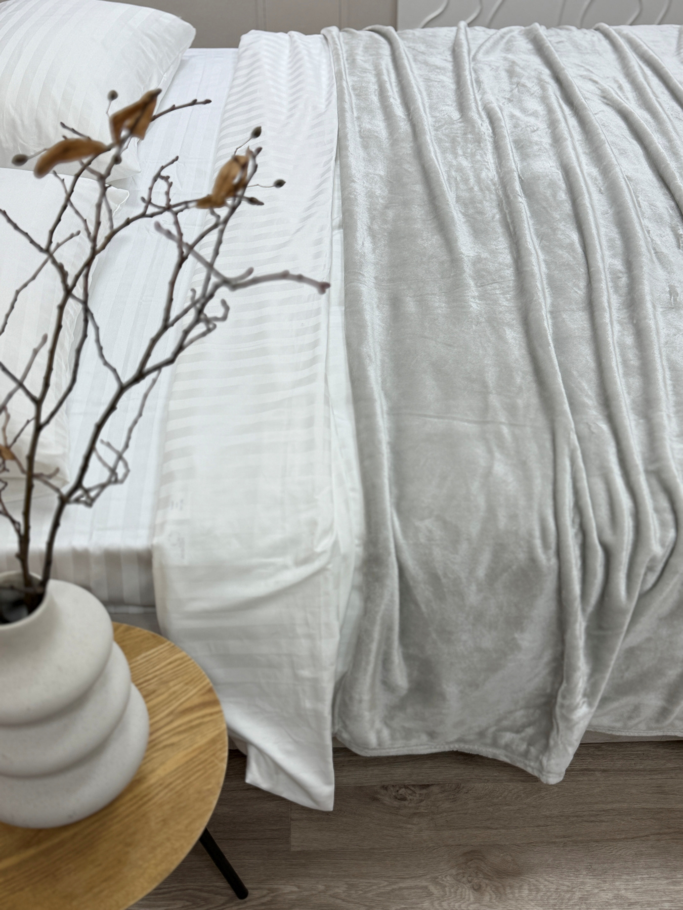 Покривало Well Soft світло-сірого кольору Cool Grey Ecotton модель 24920 Покривало Well Soft світло-сірого кольору Cool Grey Ecotton модель 24920 Фото