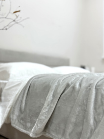 Покривало Well Soft світло-сірого кольору Cool Grey Ecotton модель 24920 Покривало Well Soft світло-сірого кольору Cool Grey Ecotton модель 24920 Фото
