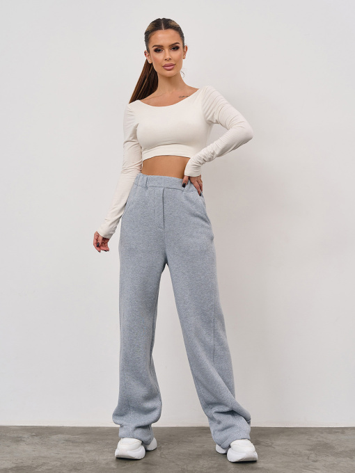 Брюки ISSA Plus модель 15348A_светло-серый Фото