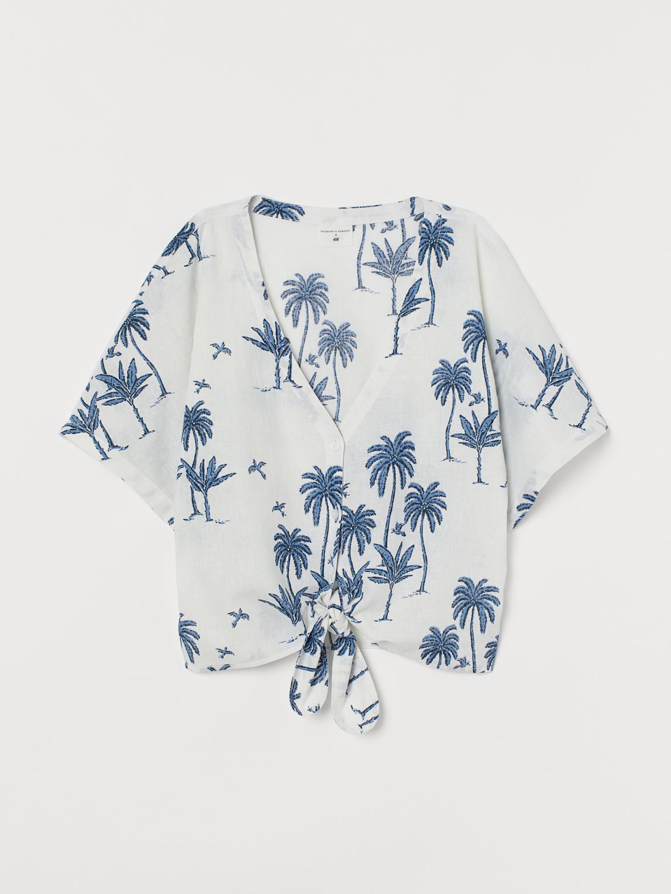 Сорочки H&M модель 8421631wer_Бело-синий Фото