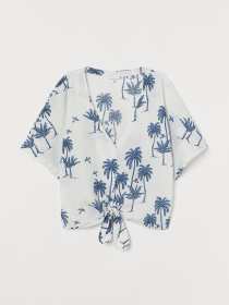 Сорочки H&M модель 8421631wer_Бело-синий Фото