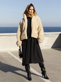 Куртки и дубленки ISSA Plus модель 12976_beige Фото