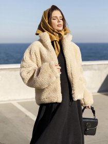 Куртки и дубленки ISSA Plus модель 12976_beige Фото