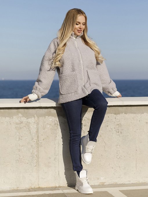 Куртки и дубленки ISSA Plus модель 12978_gray Фото