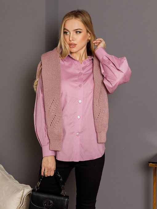 Сорочки ISSA Plus модель SA-353_lilac Фото