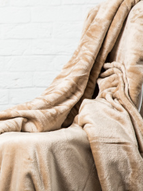 Покривало Well Soft бежевого кольору Beige Ecotton модель 23159 Фото