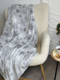 Покривало Well Soft новорічне зі сніжинками Ecotton модель 24180 Фото