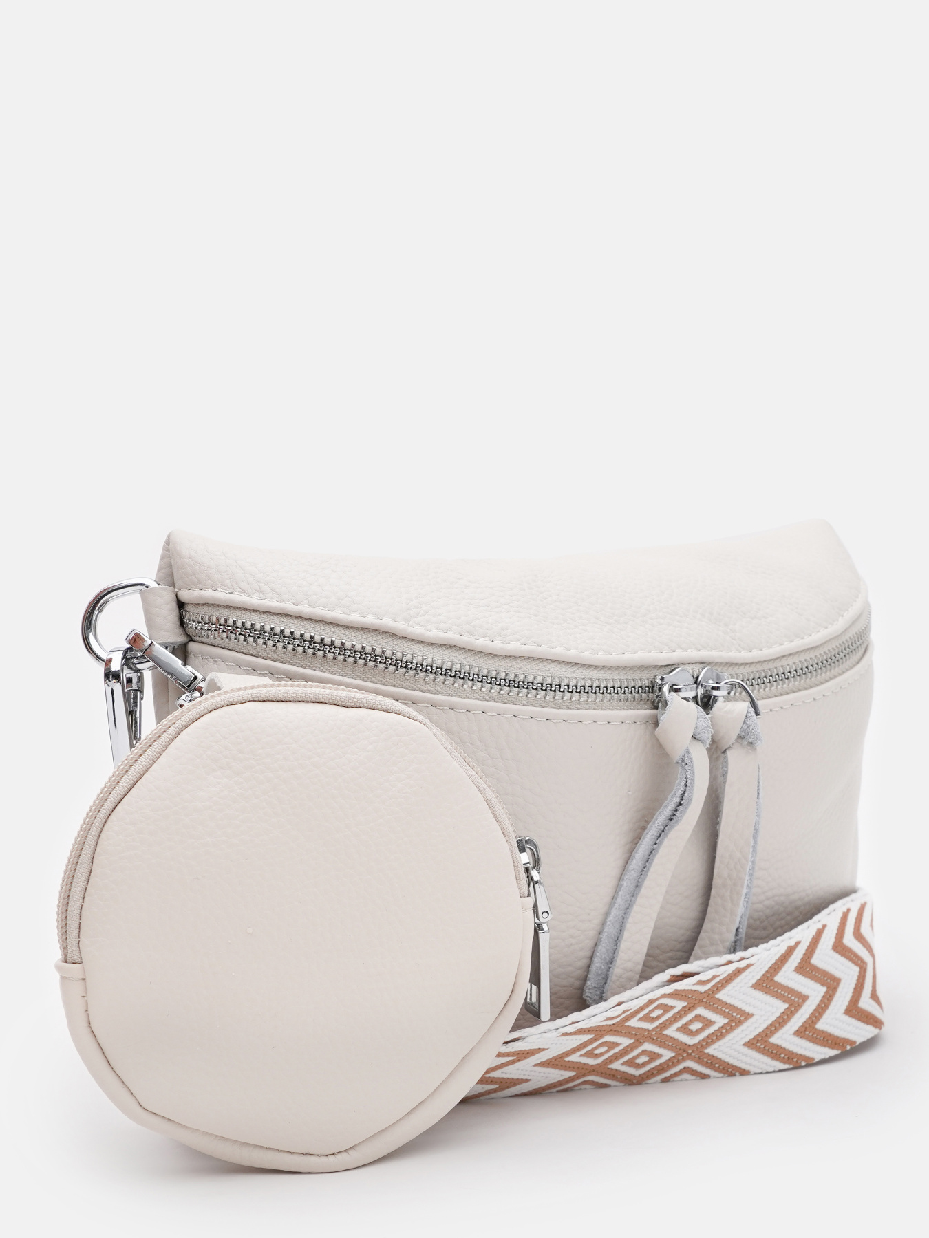 Сумки Borsa Leather модель K15-5813w-white Фото