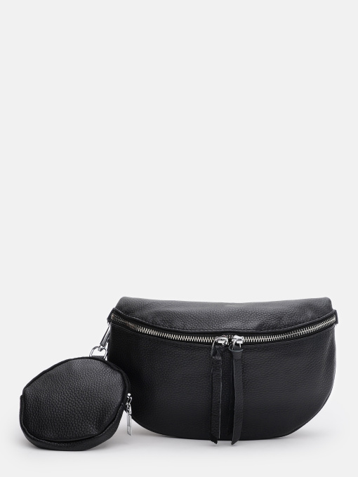 Сумки Borsa Leather модель K15-5813bl-black Фото