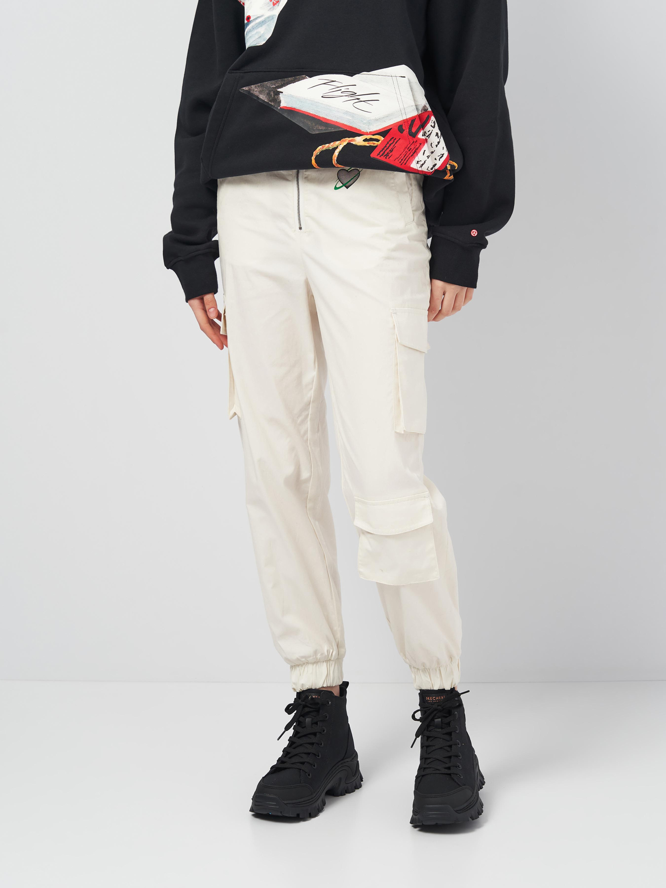 Штани H&M модель 1115289arl_Молочный Фото