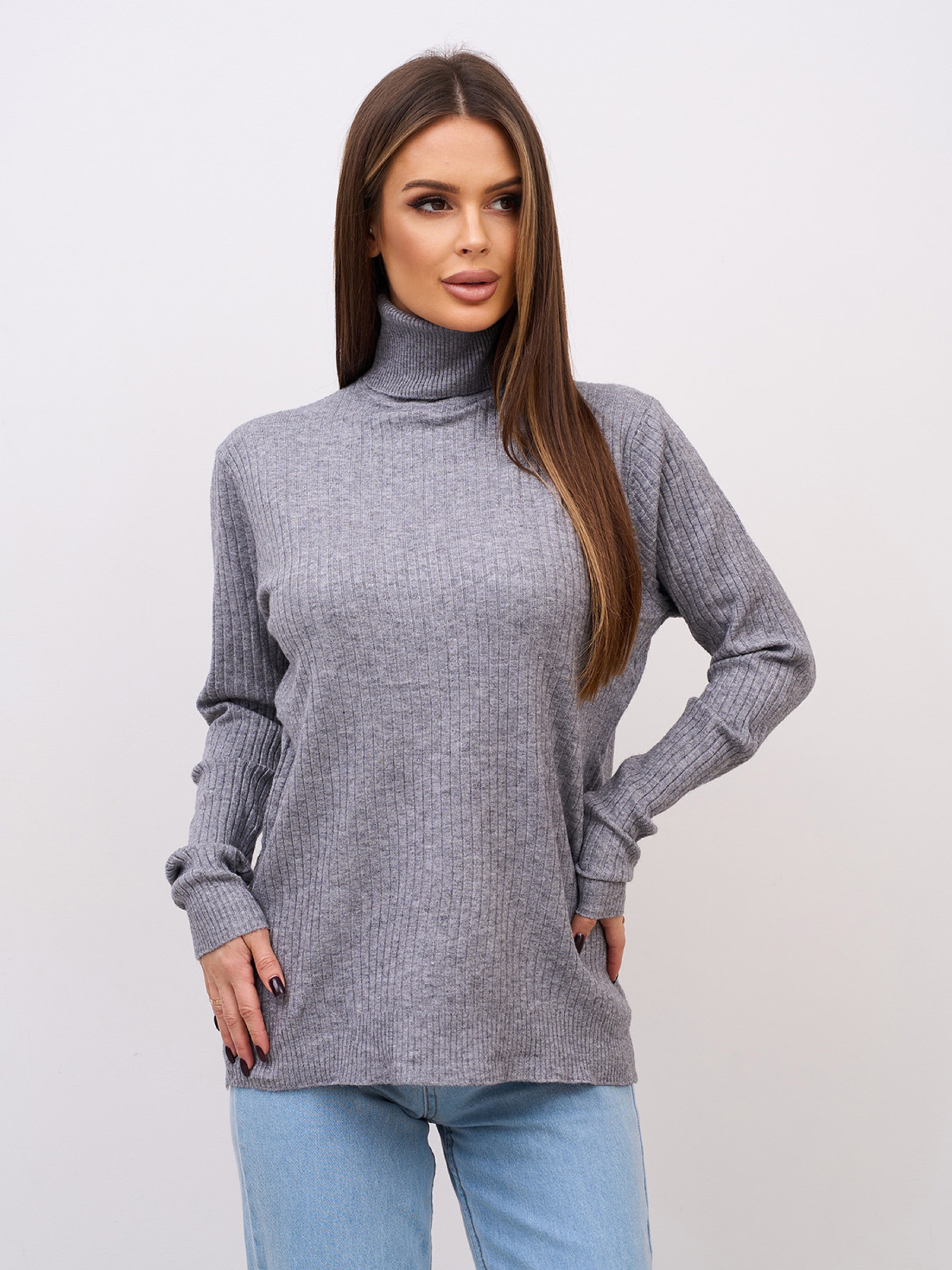Свитры и кардиганы ISSA Plus модель WN20-721_серый Фото