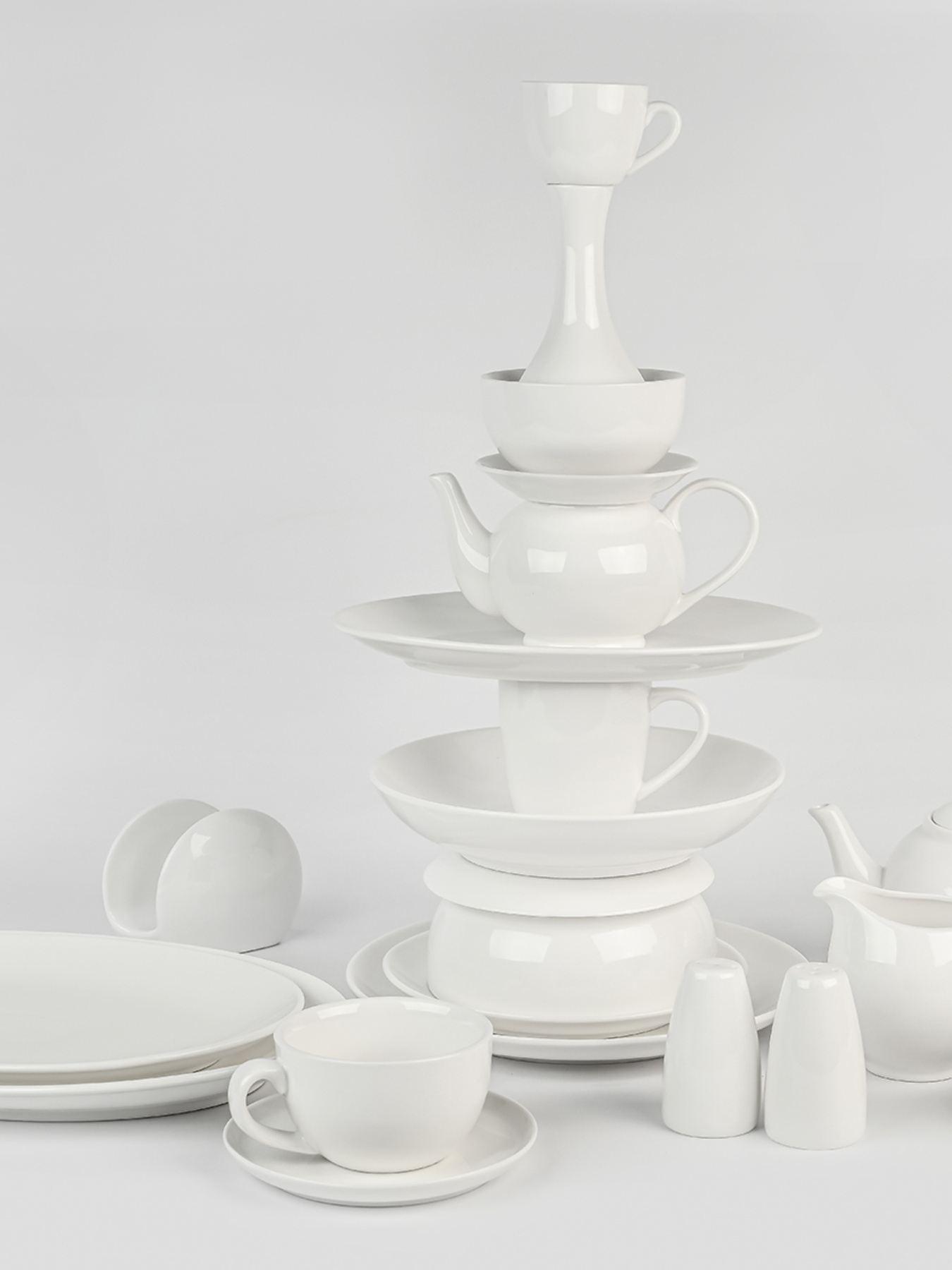 Салфетница "Жемчужина" фарфоровая MBM HOME модель KP-108 WHITE Фото