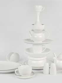 Салфетница "Жемчужина" фарфоровая MBM HOME модель KP-108 WHITE Фото