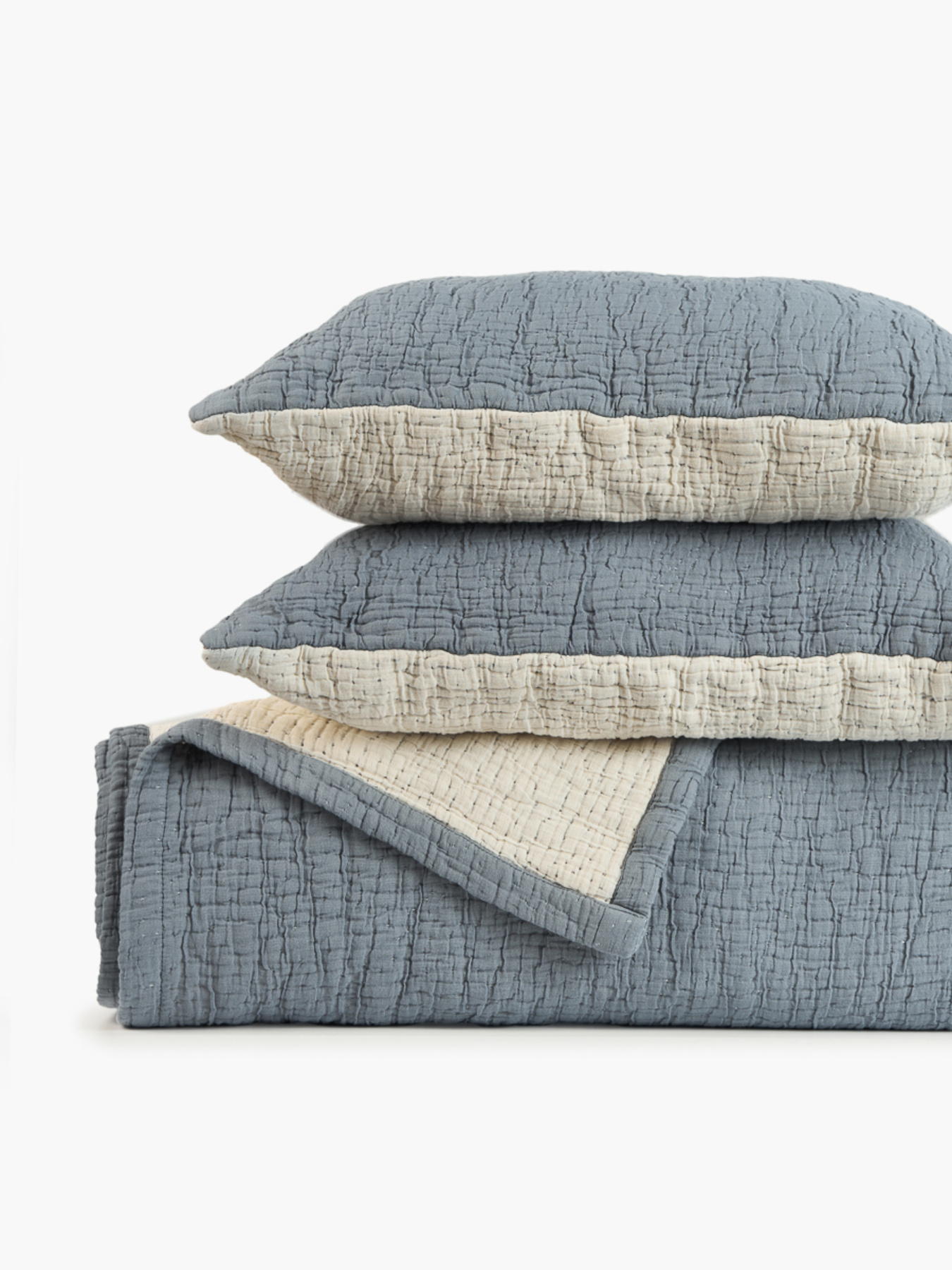 Наволочка декоративна "Дзен" з з мусліну MBM HOME модель BL-P-13 IVORY/CLOUDY GRAY Фото