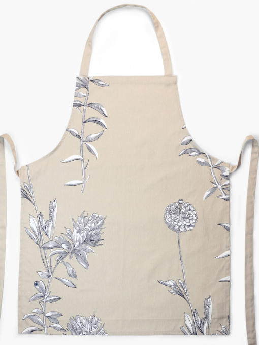 Фартук "Тоскана" из натурального хлопка бежевый MBM HOME модель KT-14 BEIGE/PRINT Фото