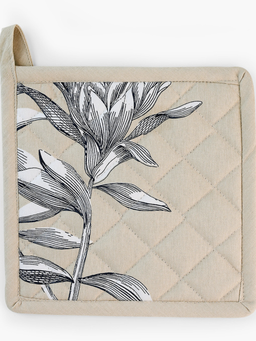 Прихватка текстильная "Тоскана" бежевая с принтом MBM HOME модель KT-16 BEIGE/PRINT Фото