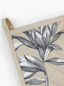 Прихватка текстильная "Тоскана" бежевая с принтом MBM HOME модель KT-16 BEIGE/PRINT Фото