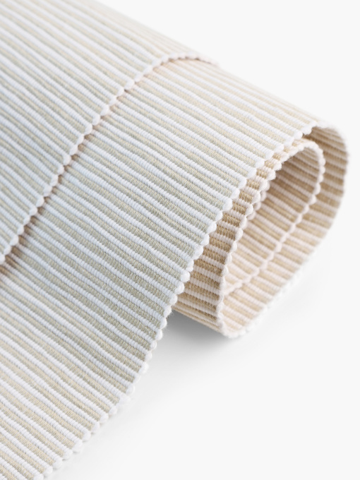 Раннер "Тоскана" из натурального хлопка MBM HOME модель KT-23 L BEIGE/WHITE Фото