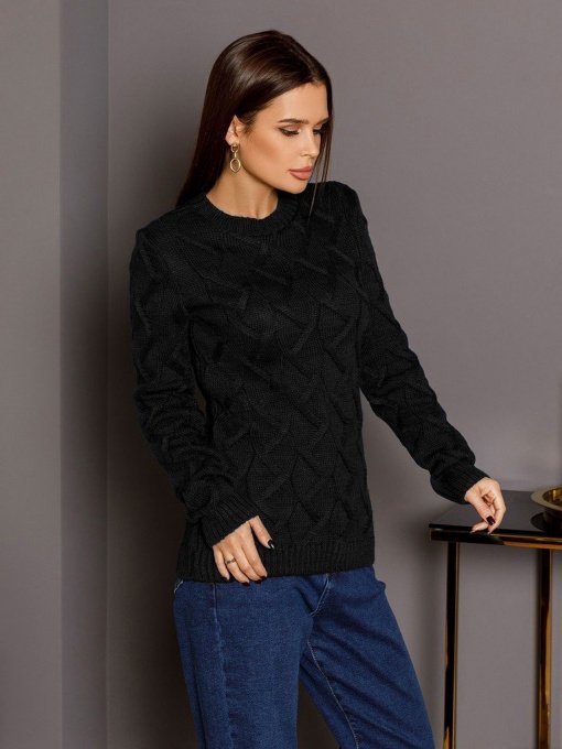 Свитры и кардиганы ISSA Plus модель WN20-209_black Фото